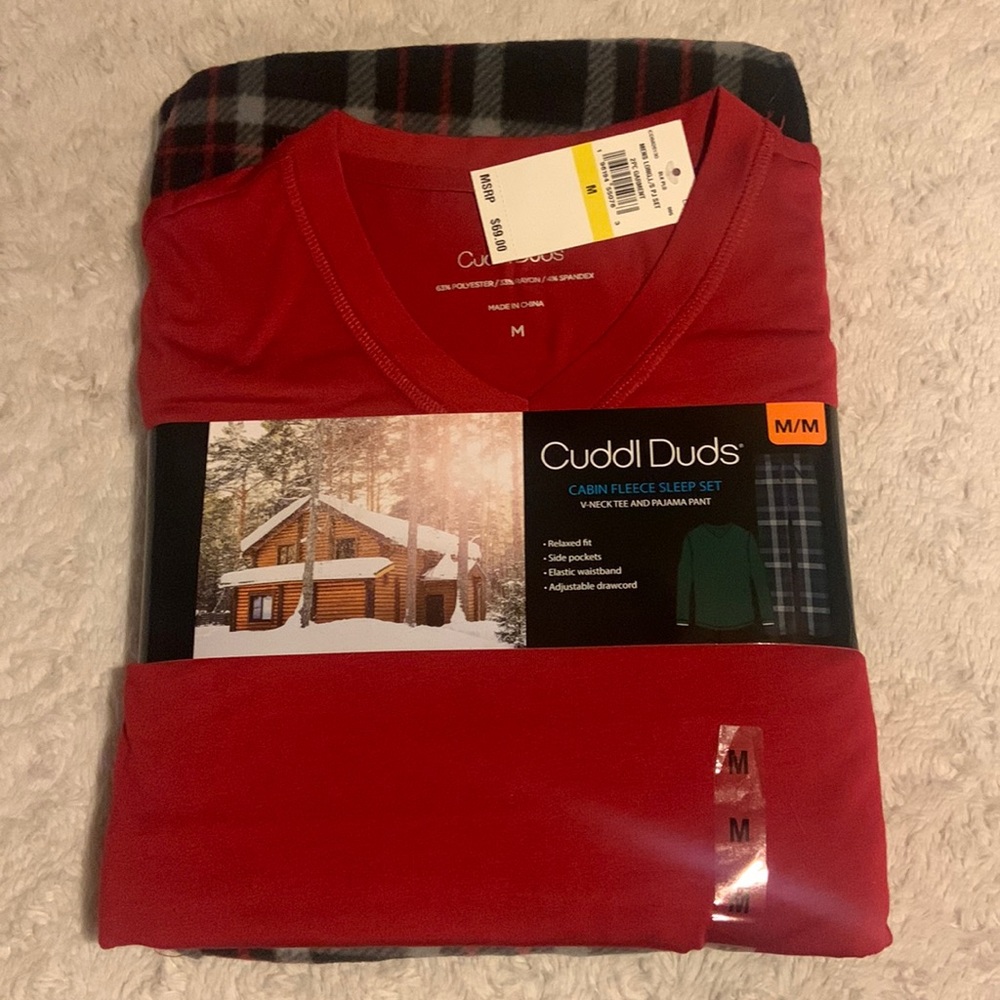 Cuddl Duds Men’s fleece pajama set